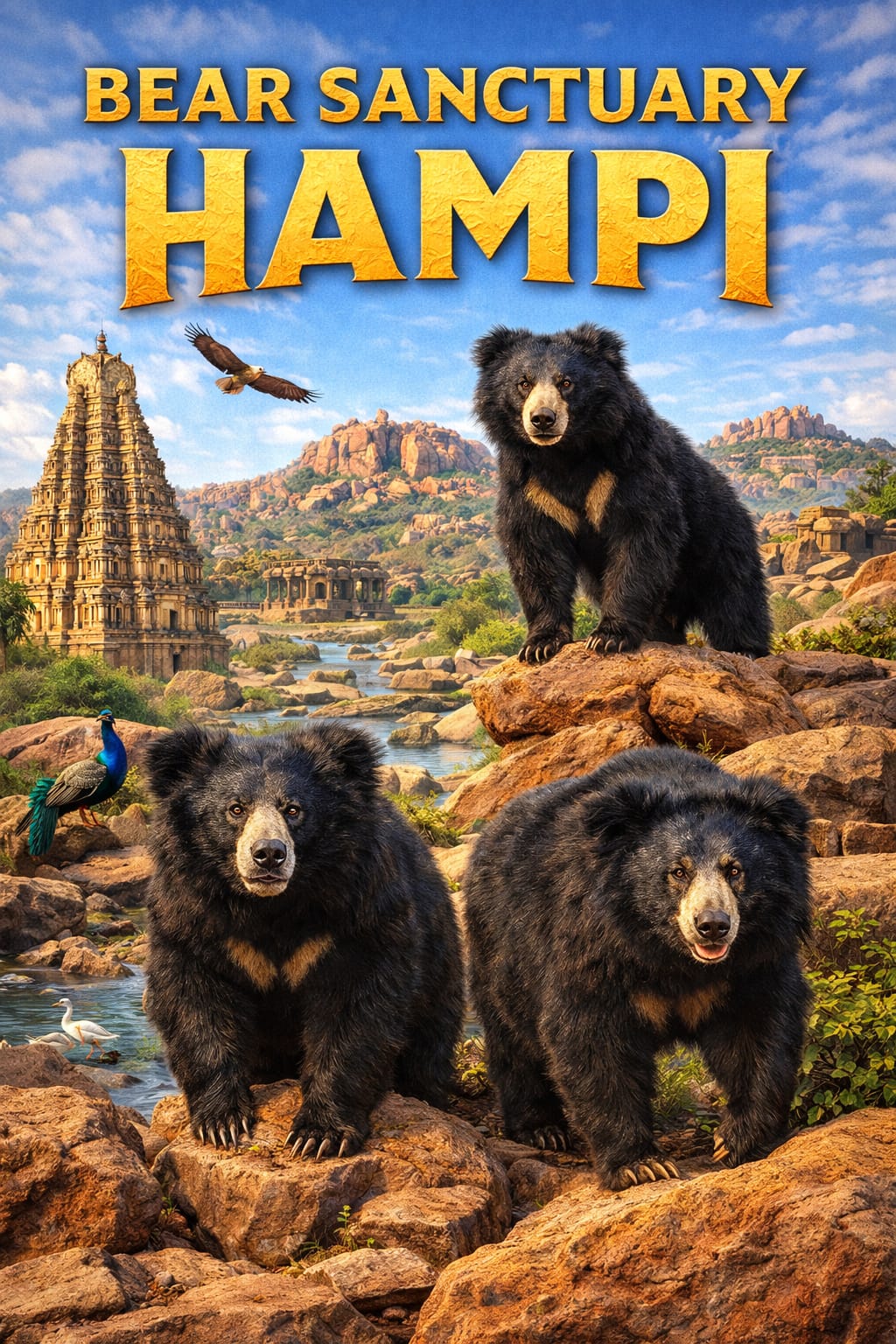 Daroji Bear Sanctuary Hampi sloth bears wildlife